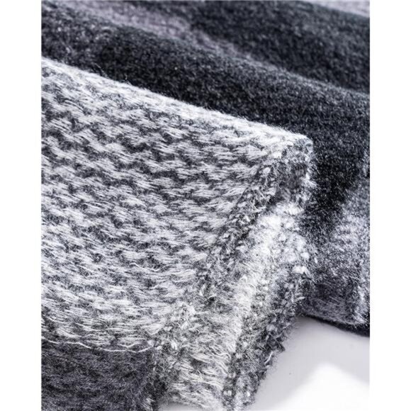 Women's Winter Shawl Wrap for Women–Warm Ponchos with Tassels,Christmas Gift - Picture 4 of 7